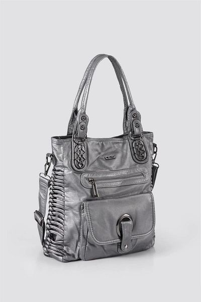 KAZAX Deay Gray Skin Shoulder Bag