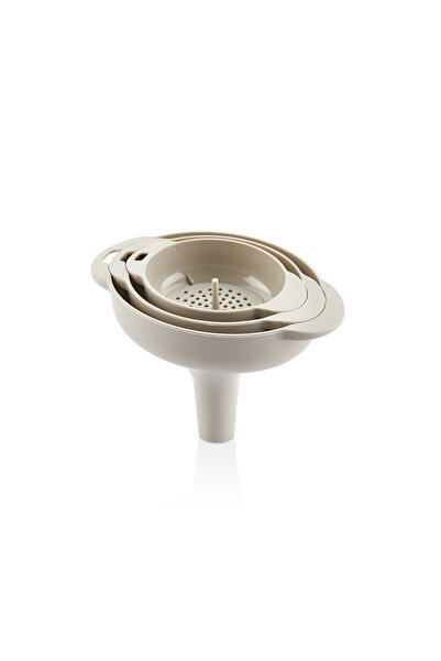INTEREV 3-Piece Funnel Set with Strainer