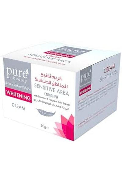 PURE BEAUTY كريم تبييض البشرة الحساسة من بيور بيوتي - 50 جم