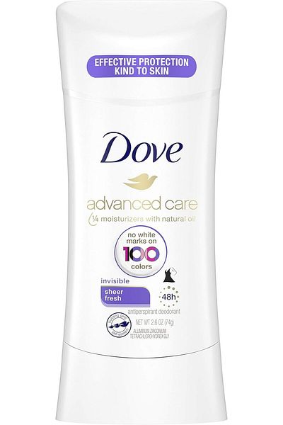 Dove Advanced Care Invisible Antiperspirant Deodorant Stick, Sheer Fresh, 2.6 Ounce