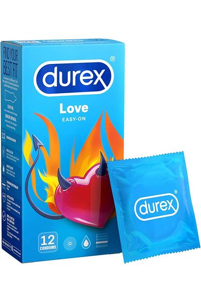 Durex Love Condoms, 12ct, Transparent