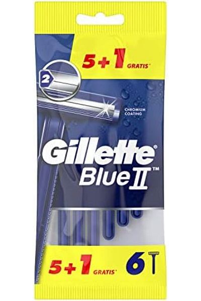 Gillette Blue II Disposable Razors for Men - Pack of 5