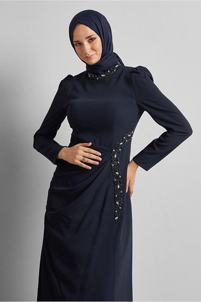 Alvina Stone Detail Evening Dress 50531