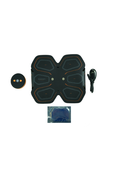 Furnizor Online Centură de electrostimulare GOLDTIN pentru abdomen, încărcare USB + inel luminos pentru selfie, negru