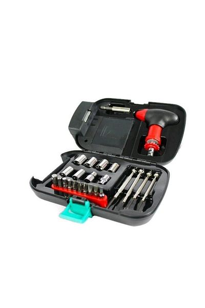 MANEGO ONLINE SALES Pachet lanternă cu set de chei încorporate, cutie de scule Flash, 23 bucăți/set MAN 0176