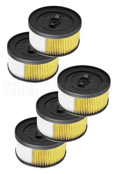 Marketto 5 komada Karcher kompatibilnog WD 5.400 nano cilindričnog filtera
