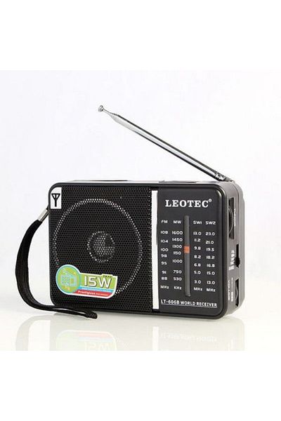 leotec Radio portabil FM/MW/SW1/SW2, 15W, difuzor de 4 Ohm, control volum,