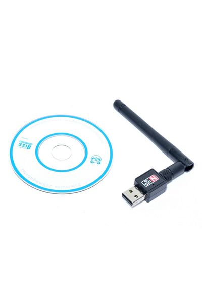 elSales ELS-AW900 Wi-Fi antenna with USB for PC, Laptop, speed 900 Mbps, black