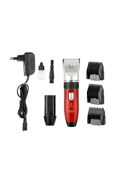 MANEGO ONLINE SALES Mașină de tuns pentru câini și pisici, Sonar cu 4 capete interschimbabile, SN-270-MAN