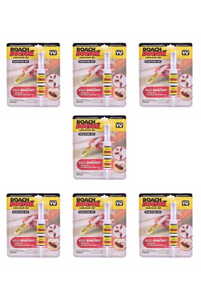 OEM Set x 7 seringi cu soluție gel, insecticide împotriva gândacilor de bucătărie, Roach Doctor