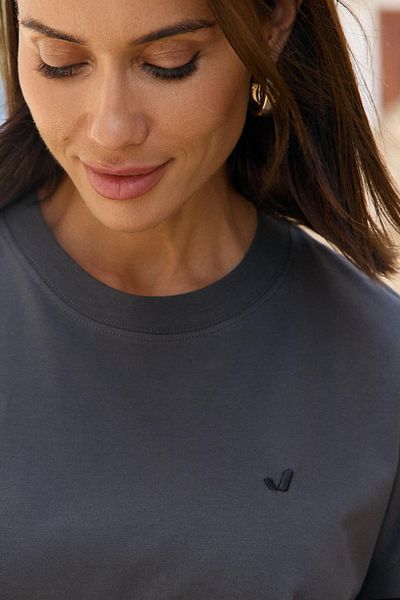 Jerf Aura Crop T-Shirt Anthracite