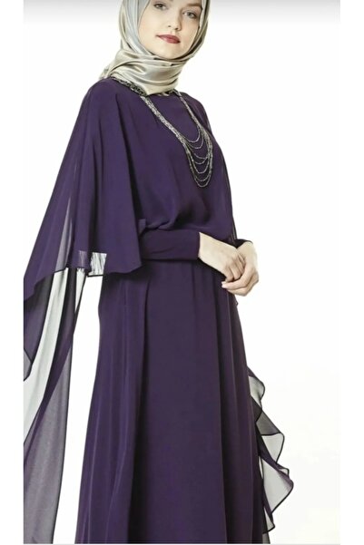 Elele Kadın tesettür büyük beden abiye elbise