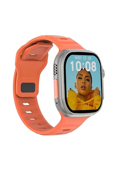 ideal STORE Ceas inteligent Alfa Watch®Max 2,02 inci, ediție portocalie