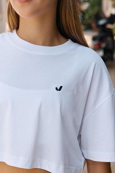 Jerf Aura Crop T-Shirt White