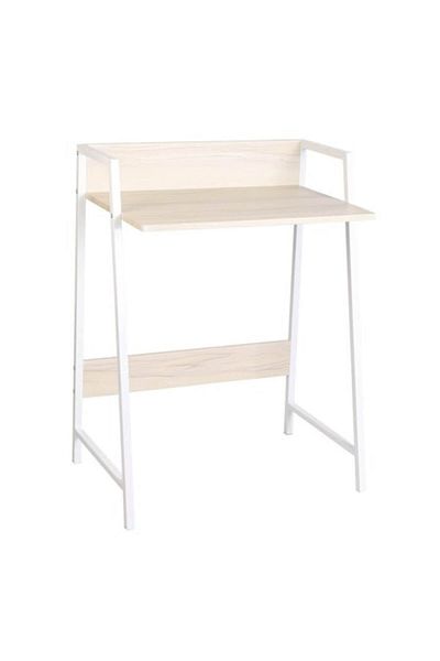 OEM Set 2 x Desk Metal and Wood, 64 x 42 x 84 cm, Grunberg Ct2090W White