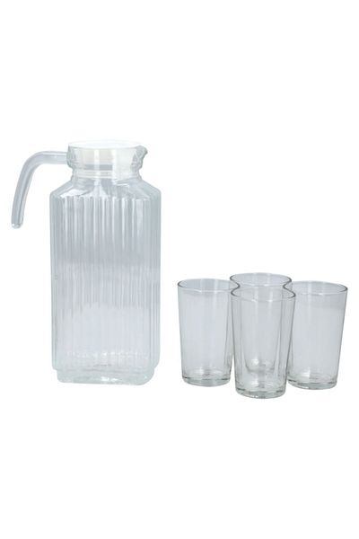 Bien Servi 5-Piece Elegant Design Easy Cleaning Beverage Set with Ergonomic Handle