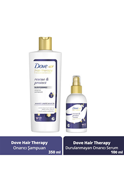 Dove Hair Therapy Onarıcı Saç Bakım Seti Rescue & Protect 2'li
