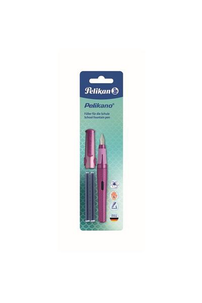 Pelikan Fountain Pen Pelikano Stardust, Nib L, Ergonomic Grip, For Left-Handed, Color Multicolor, Plastic