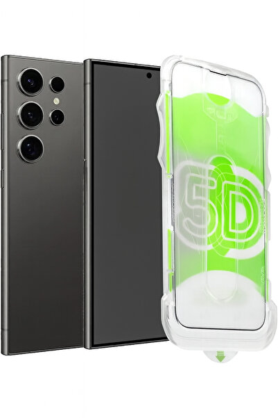 Fibaks Samsung Galaxy S24 Ultra Compatible Ghost Full Covering Glass Screen P...