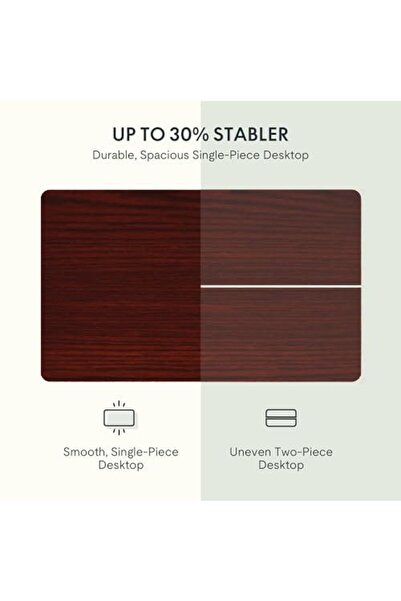 Mahmayi Flexispot Electric Standing Desk, 122 x 65cm Adjustable Height Desk - Apple Cherry