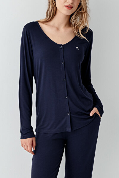Arnetta Women's Navy Blue Pajama Set