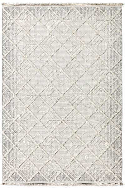 Moqa A Different Carpet Moqa Halı Avanos 1504 Gri Şık ve Modern Loop Dokuma Halı