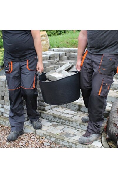 Mercaton Construction bucket, round, flexible, black, 14 L,