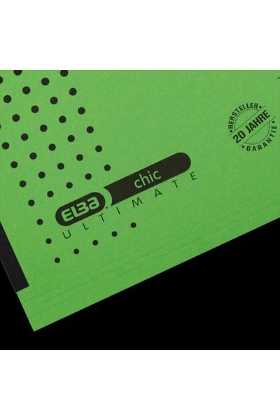 ELBA Dosar suspendat Ultimate cu clișeu A4, carton 240g/mp, capacitate 330 coli, culoare verde