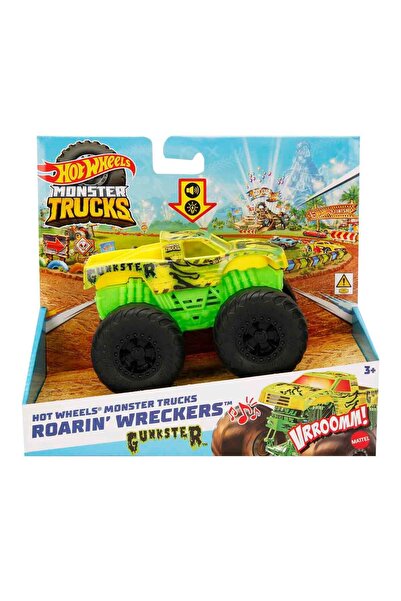 HOT WHEELS Monster Trucks Kükreyen Arabalar Serisi HDX60 - Hmm54 Gunkster
