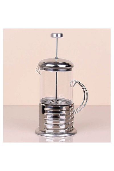 Larimar Glass French Press with Steel Handle - 350 ml