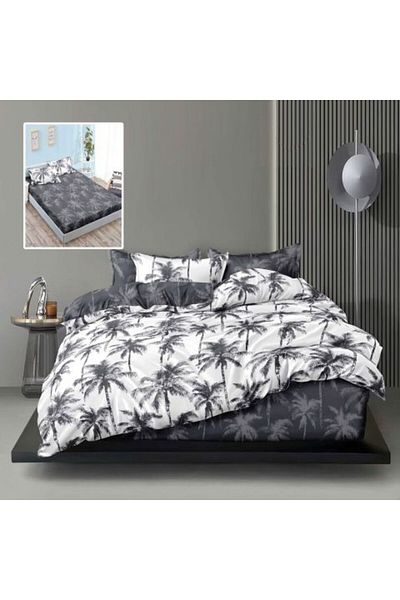 Ralex Double bed linen Finet Cotton 6 pieces with mattress cover 160 x 200 or 180 x 200 cm, duvet cover 20