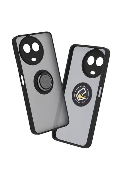 Rao Carcasă compatibilă pentru Realme 11 5G, Grip, Glinth, S76, Metal, Negru intens