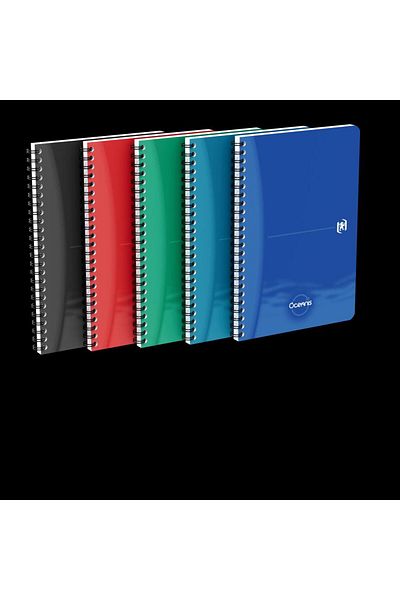 Oxford Office Oceanis A5, 90f, Optik 90g, Spirală dublă, Scribzee, Copertă PP, PEFC, Grilă, Culori