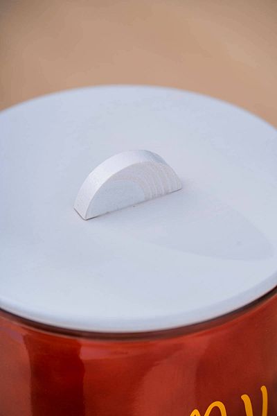 ACAR Pierre Wooden Jar Set with Lid - 20 cm