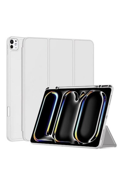 Rao Compatible Case for iPad Pro 13 2024, Flex Trifold, M35, TPU, Gray