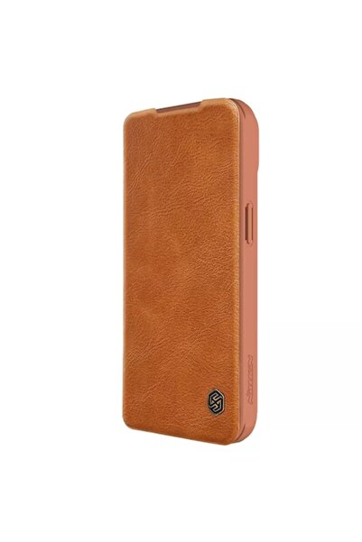 Rao Husa compatibila cu iPhone 15 Plus, Premium Grip, L25, Metal, Intense Brown