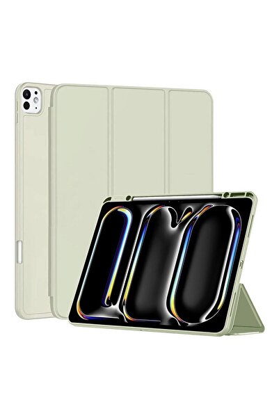 Rao Husa compatibila cu iPad Pro 13 2024, Flex Trifold, M43, TPU, Matcha Intense Green