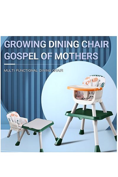 COOYA 3-in-1 High Chair for Babies Toddlers, Convertible Infant Highchair with Tray Adjustable Legs