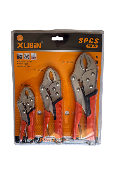 Hırdavat XUBIN 3'LÜ PROFESYONEL AYARLI PENSE SETİ