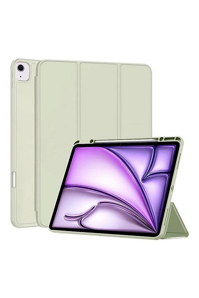 Rao Case compatible with iPad Air 13 2024, Flex Trifold, M38, TPU, Matcha Intense Green