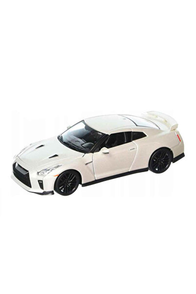 BBURAGO 1:24 2017 Nissan GT R Model Araba - Beyaz