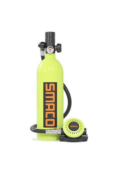 SMACO Mini Diving Cylinder S400 Plus 1L, 15-20 minutes use, portable set