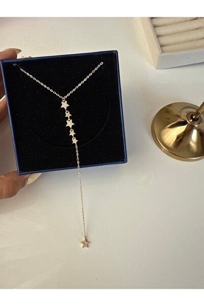 HOUSEKİ Çelik Yıldızlı Y Kolye