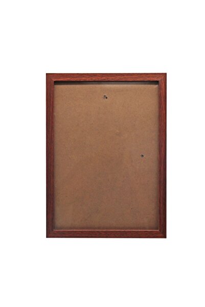 PROCART A4 photo frame, for wall or desk, vintage look, brown wood