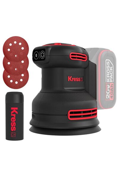 Kress KUD20.9 20Volt 125mm Kömürsüz Profesyonel Devir Ayarlı Eksantrik Zımpara (Akü Dahil Değildir)
