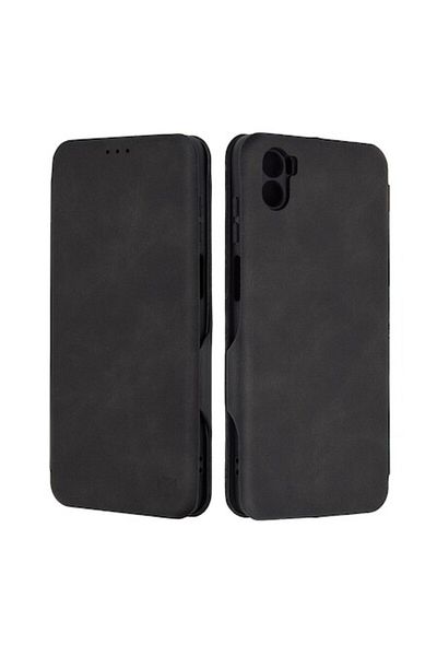 Rao Husa compatibila cu Motorola Moto E22s, Elegance, T35, Piele ecologica, Pitch Black