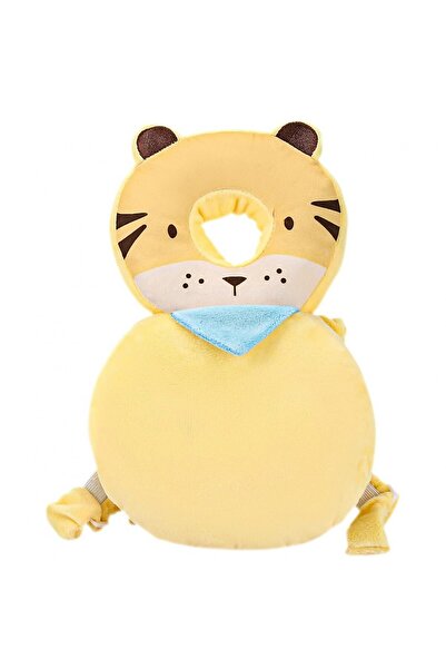 Flo Head Protection Backpack Pillow, Tiger Headrest for Babies, 33x6x19 cm, Cream