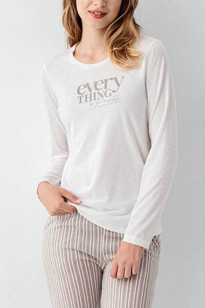 Arnetta Set pijama albă pentru femei