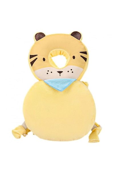 Flo Pernă de protecție pentru cap tip rucsac, tetieră Tiger pentru bebeluși, 33x6x19 cm, crem