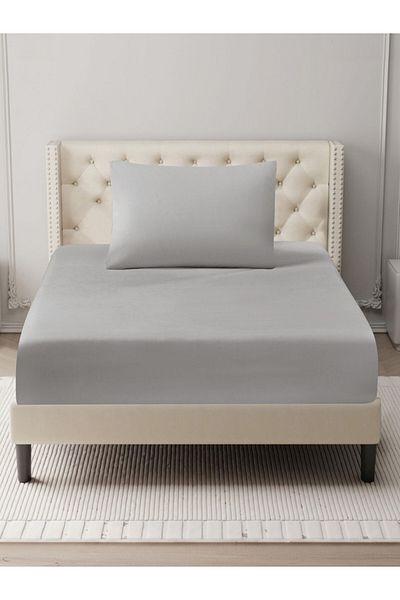 Donetella Fitted Sheet Set – 120x200 cm Single Size, 1 Sheet + 2 Pillowcases, 35 cm Deep Pocket